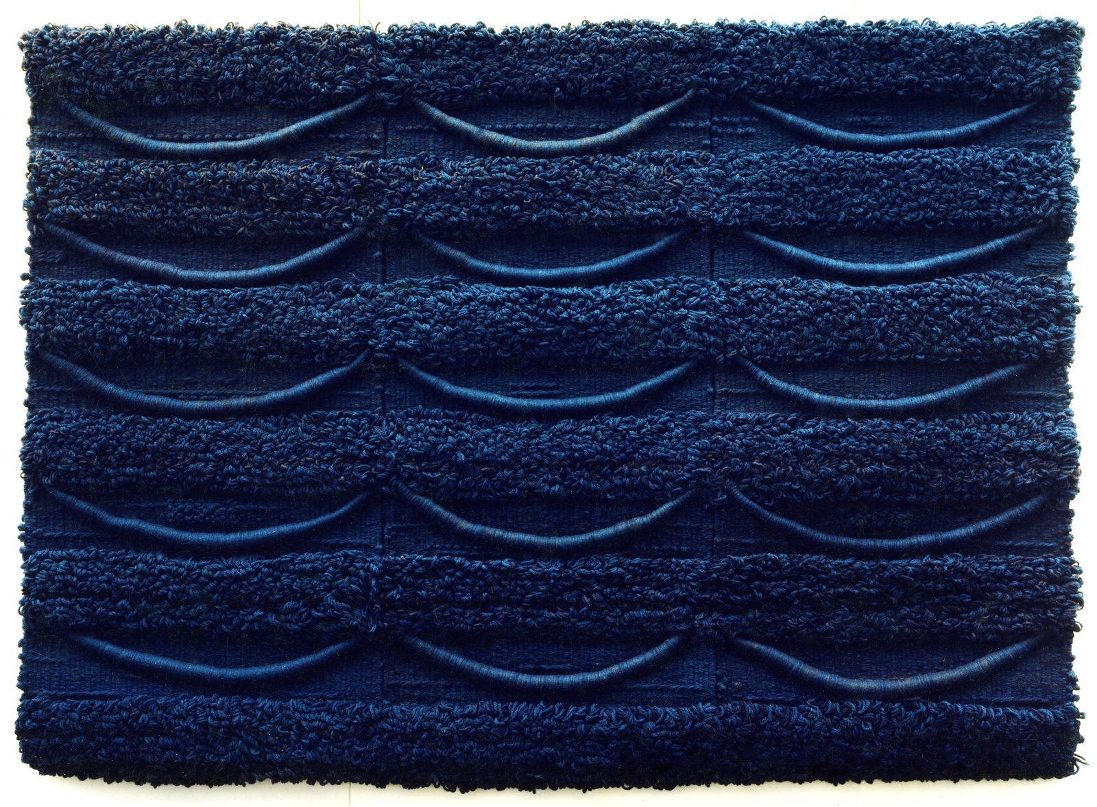 STRATE DE BLEU n°2, laine, 1983